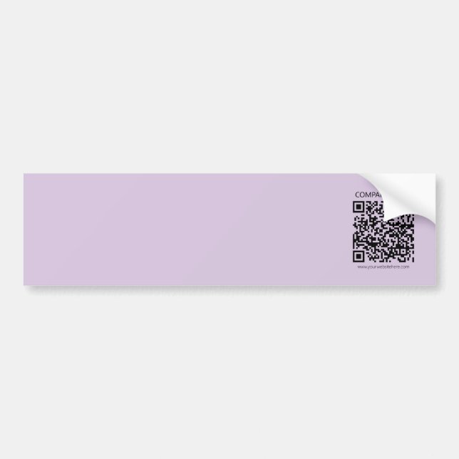 Skapa en QR-kod | Bleklavendel Violett Bildekal (Framsidan)