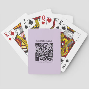 Skapa en QR-kod Bleklavendel Violett Casinokort