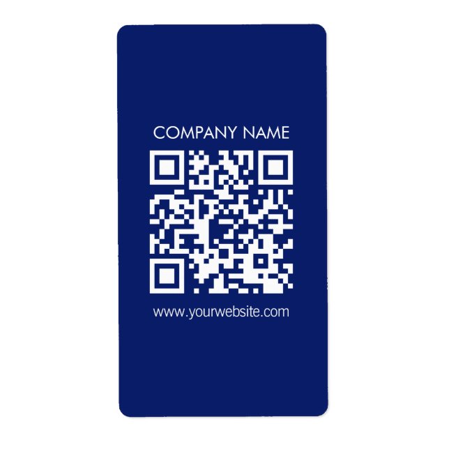 Skapa en QR-kod direkt | Modern enkel design Fraktsedel (Framsidan)