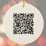 Skapa en QR-kod omedelbart | Redigerbar Benvit Julgransprydnad Keramik<br><div class="desc">Ange bara URL-adressen till webbplatsen adress om du vill skapa en skannerbar QR-kod automatiskt. Redigera som du vill!</div>