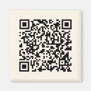 Skapa en QR-kod omedelbart   Redigerbar Benvit Magnet