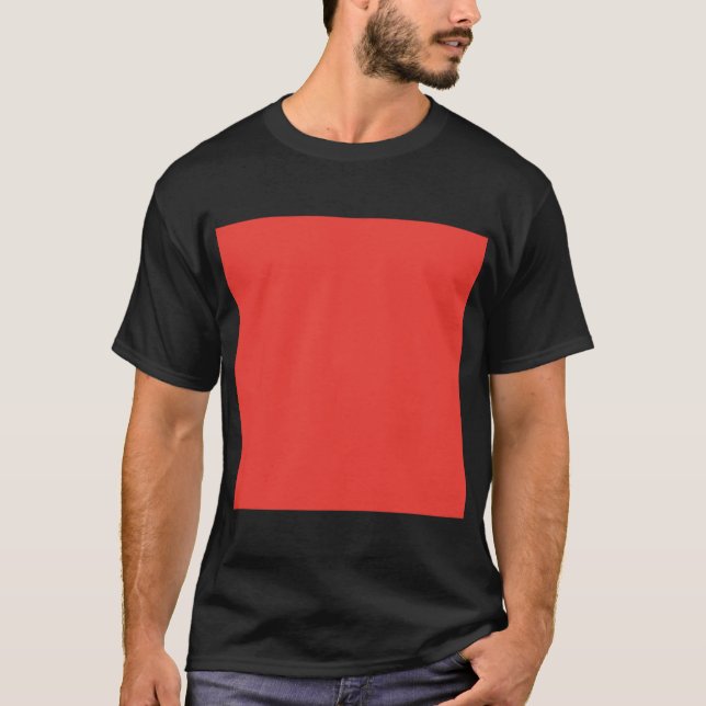 Skapa en rärkande röd bakgrund med Vita Gräns T Shirt (Framsida)