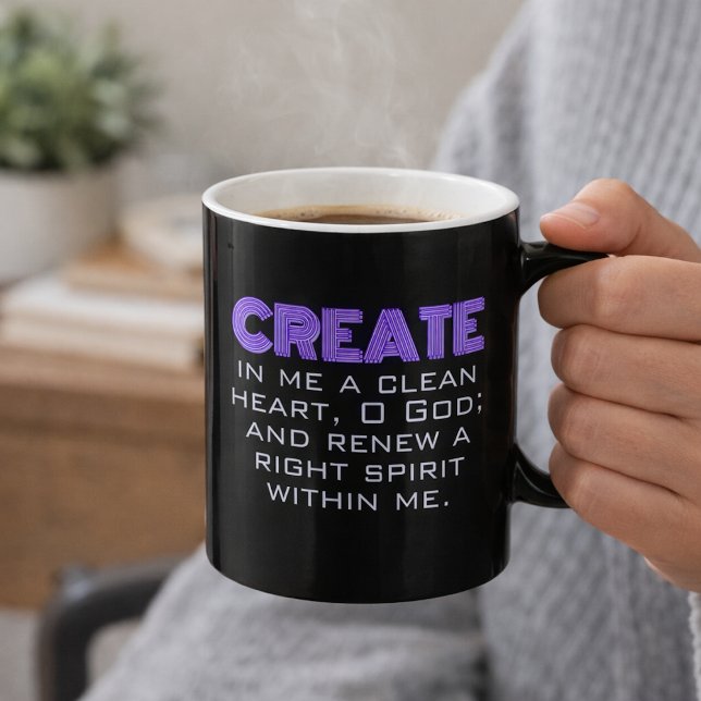 Skapa en ren hjärtnyans Lila hos mig Kaffemugg (Skapare uppladdad)