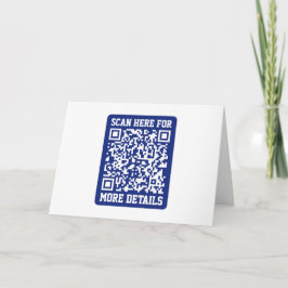 Skapa en skannbar QR-kod | Marinblå (redigerbar) Kort