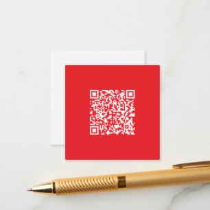 Skapa en skannbar röd (redigerbar) QR-kod Tilläggskort