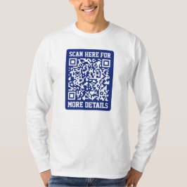 Skapa en skannerbar QR-kod | Blåblå (redigerbar) T Shirt