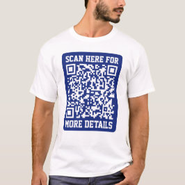 Skapa en skannerbar QR-kod | Blåblå (redigerbar) T Shirt