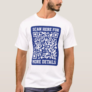 Skapa en skannerbar QR-kod   Blåblå (redigerbar) T Shirt