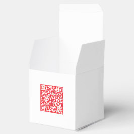 Skapa en skannerbar röd (redigerbar) QR-kod Presentaskar