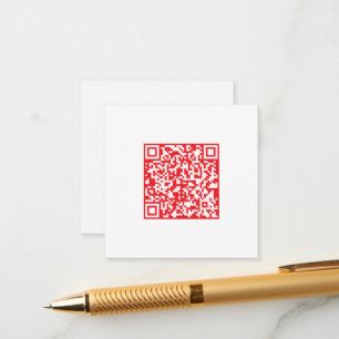 Skapa en skannerbar röd (redigerbar) QR-kod Tilläggskort