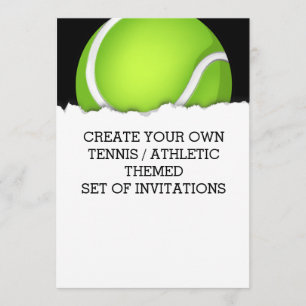 Skapa en Tennis ThLED-inbjudan Inbjudningar
