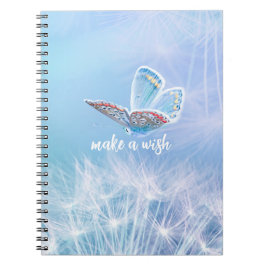 Skapa en Wish Dandelion- och Butterfly-design Anteckningsbok