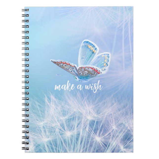 Skapa en Wish Dandelion- och Butterfly-design Anteckningsbok (Framsidan)