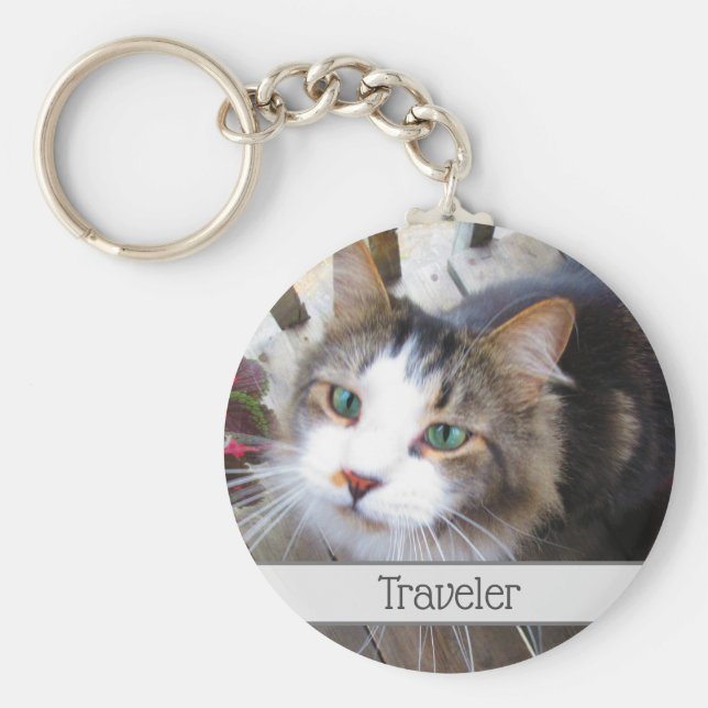 Skapa enkelt din egen Lägg till bild Anpassningsba Nyckelring (Framsidan)