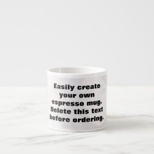 Skapa enkelt ditt eget espressofoto mugg espressomugg