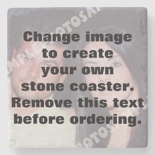 Skapa enkelt ett eget personlig-foto underlägg sten (Framsidan)