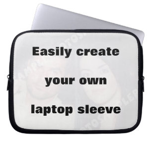 Skapa enkelt laptop sleeve Ta bort stor text!