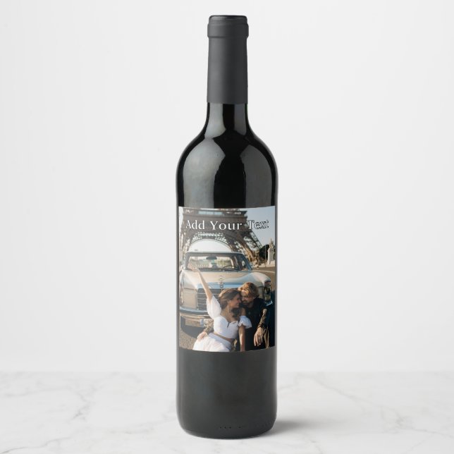 Skapa era egna vin flaska-etiketter! vinflaska etikett (Framsida)