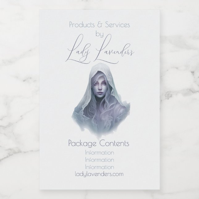 Skapa etikett för din egen Lila Witch Apothecary (Singel etikett)