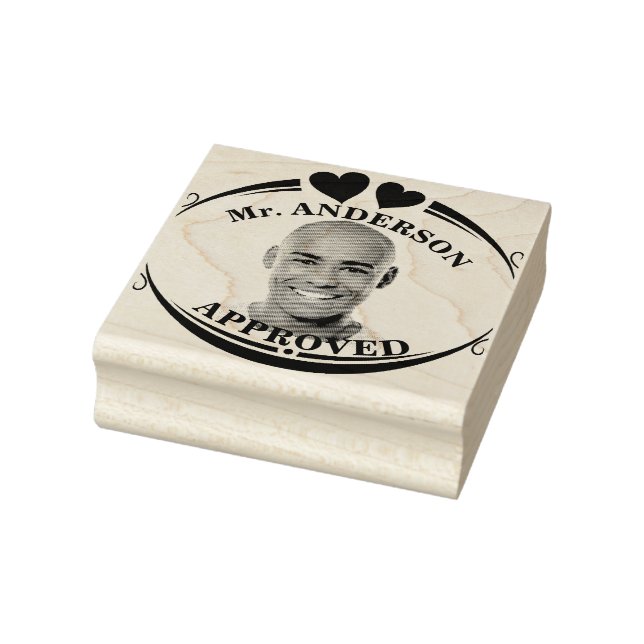 Skapa ett anpassat roligt ansikte lärar godkännand stämpel (Stämpel)