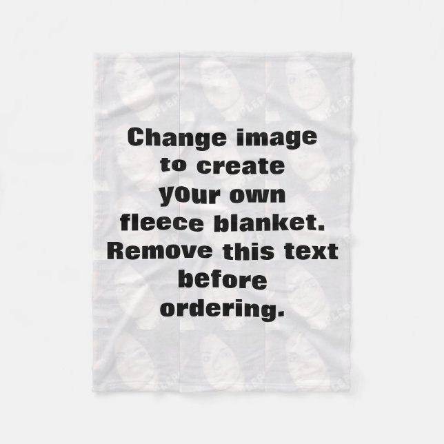 Skapa ett eget foto för personligen fleecefilt (Framsidan)