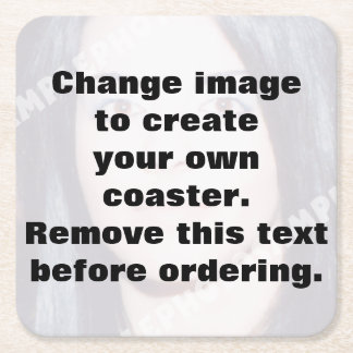 Skapa ett eget foto för personligen underlägg papper kvadrat