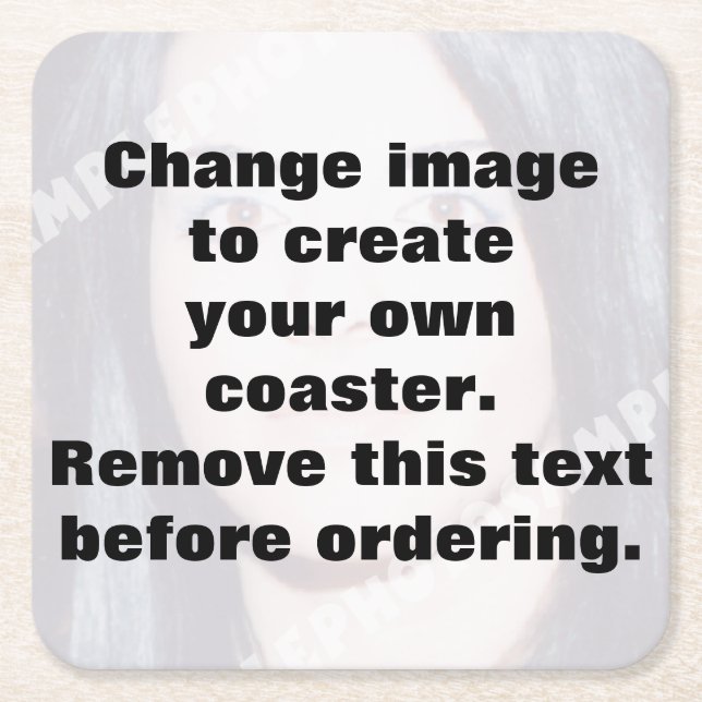 Skapa ett eget foto för personligen underlägg papper kvadrat (Framsidan)