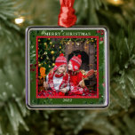 Skapa ett eget foto i God jul-familjen Julgransprydnad Metall<br><div class="desc">Skapa din egen familjefotot God jul ornament. Lägg till ditt eget foto,  din egen text och namn och skapa ett mycket personligt och unikt namn.</div>
