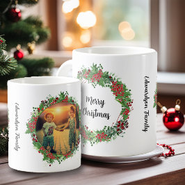 Skapa ett eget foto i God jul-familjen Kaffemugg