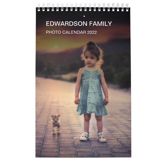 Skapa ett eget fotoår för familjen kalender (Omslag)