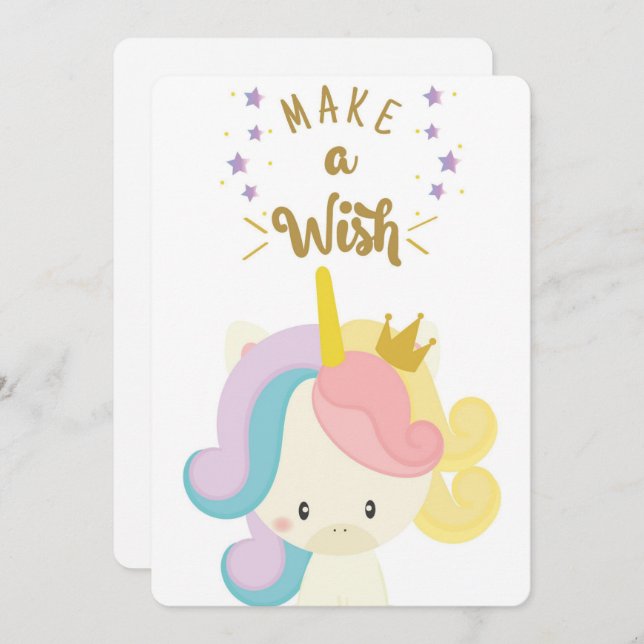 Skapa ett Helgdag för måldagars enhörning Julkort (Fram/baksida)