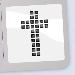 Skapa ett Kor Mönster med någon Logotyp eller bild Klistermärken