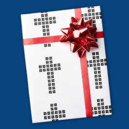 Skapa ett korsmönster med valfri logotyp eller bil presentpapper