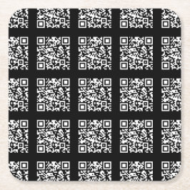 Skapa ett rutat QR-kodmönster | Redigerbar färg Underlägg Papper Kvadrat
