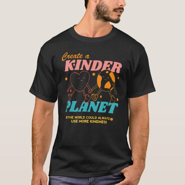 Skapa ett Trendig av en Kinder Planet Earth Day Ae T Shirt (Framsida)