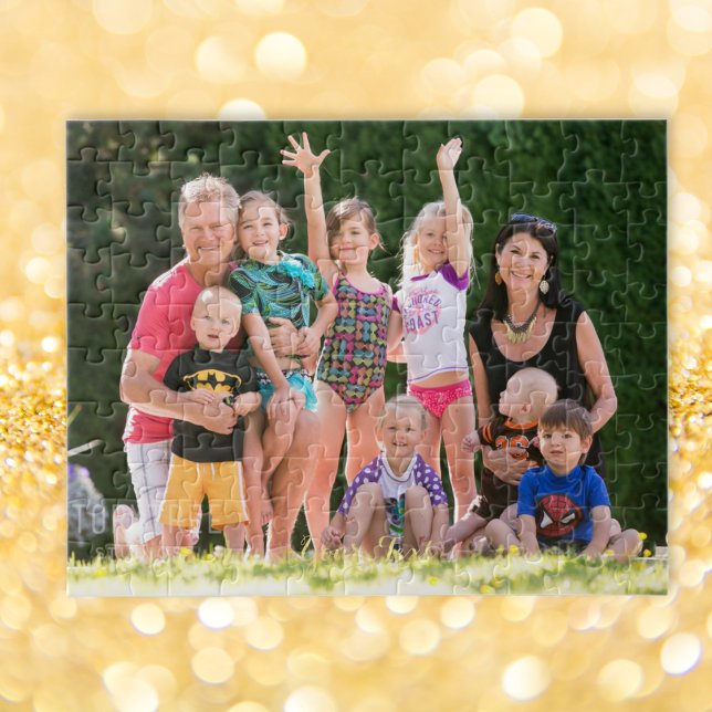 Skapa familjens barnhusfoto i Anpassningsbarna Per Pussel (Create Custom Personalized Family Kids Pets Photo Jigsaw Puzzle)