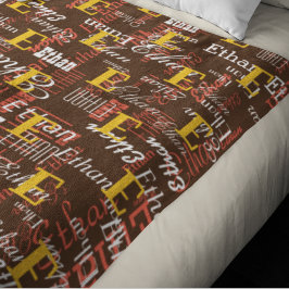 skapa färg Namn Mönster allover brun Fleecefilt