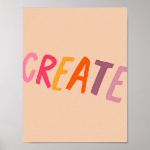 SKAPA färglöst Poster
