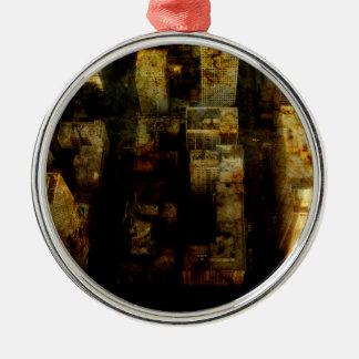 skapa förstklassig runt prydnadsföremål julgransprydnad metall