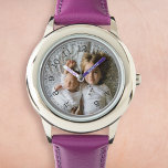 Skapa foto för egen Anpassningsbar Armbandsur<br><div class="desc">Dekorativ elegant anpassningsbara moderna minimalistklocksmodeller med anpassningsbarnas foto, bild eller logotyp. Lägg till ditt favoritfoto, din favoritdesign eller dina favoritbilder om du vill skapa något unikt verkligen. Om du vill redigera den här designmallen klickar du på knappen Ändra och överför din egen bild som visas ovan. Behandla dig själv eller...</div>