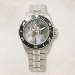 Skapa foto för egen Anpassningsbar Armbandsur<br><div class="desc">Dekorativ elegant anpassningsbara moderna minimalistklocksmodeller med anpassningsbarnas foto, bild eller logotyp. Lägg till ditt favoritfoto, din favoritdesign eller dina favoritbilder om du vill skapa något unikt verkligen. Om du vill redigera den här designmallen klickar du på knappen Ändra och överför din egen bild som visas ovan. Behandla dig själv eller...</div>