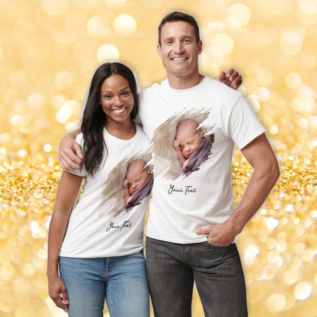 Skapa foto och Coola T-Shirt för egen Anpassningsb (Create Your Own Custom Cool Photo and Text T-Shirt)