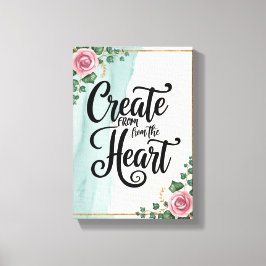 Skapa från hjärtalternativ 3 canvastryck