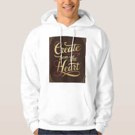 Skapa från hjärtat hoodie