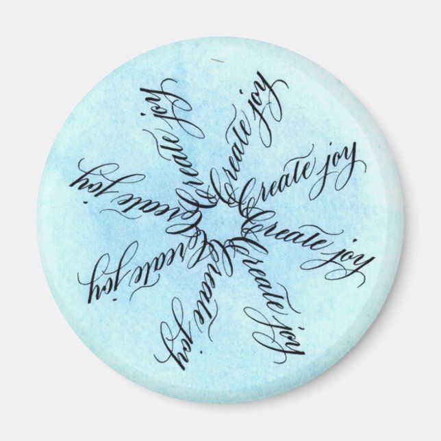 Skapa glädje magnet (Framsidan)