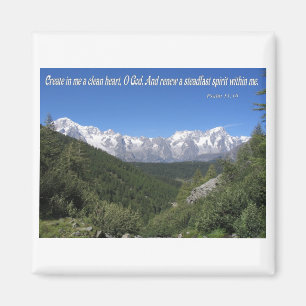 Skapa i mig en ren hjärta, Oh gudPsalm51:10 Magnet