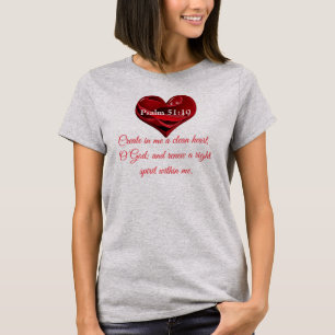 Skapa i mig en ren hjärta t shirt