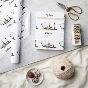 Skapa illustration av Mönster med eget namn Presentpapper