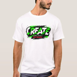 Skapa Inga Gränser Giftgrön Urban Camouflage T Shirt