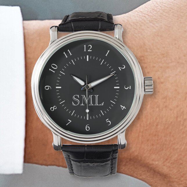 Skapa Initialer för Personlig för egen Anpassnings Armbandsur (Show off your style and personality with this unique watch that features your initials.)